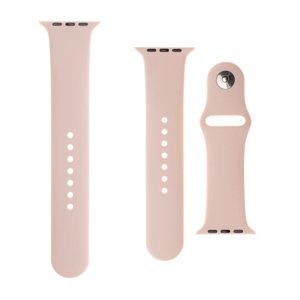Set silikónových remienkov FIXED Silicone Strap pre Apple Watch 42/44/45 mm, ružový FIXSST-434-PI