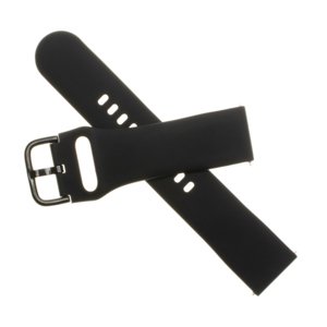 Silikónový remienok FIXED Silicone Strap so šírkou 20 mm pre smartwatch, čierny FIXSST-20MM-BK