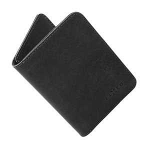 Kožená peňaženka FIXED Smile Wallet XL so smart trackerom FIXED Smile Pro, čierna