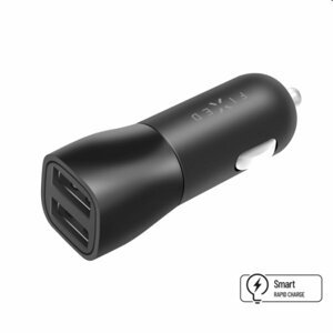 FIXED Autonabíjačka Smart Rapid Charge 2x USB, 15W, čierna FIXCC15-2U-BK