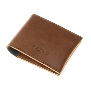 Kožená peňaženka FIXED Smile Wallet so smart trackerom FIXED Smile Pro, hnedá
