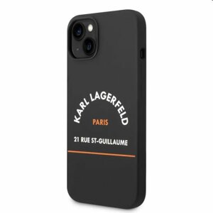Puzdro Karl Lagerfeld Rue St Guillaume pre Apple iPhone 14, čierne 57983111429