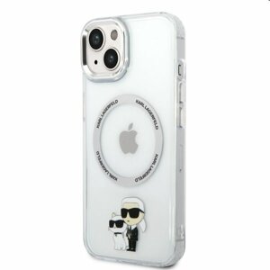 Puzdro Karl Lagerfeld MagSafe IML Karl and Choupette NFT pre Apple iPhone 14, transparentné 57983112453