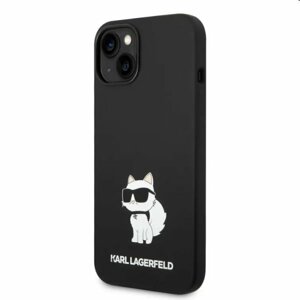 Zadný kryt Karl Lagerfeld Liquid Silicone Choupette NFT pre Apple iPhone 14 Plus, čierne 57983112408