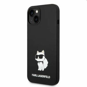 Zadný kryt Karl Lagerfeld Liquid Silicone Choupette NFT pre Apple iPhone 14, čierne 57983112407