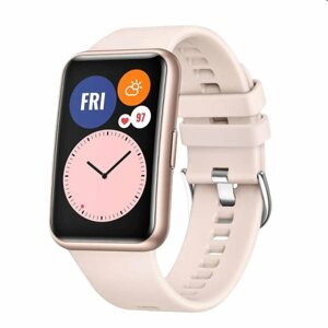 FIXED Silikónový remienok pre Huawei Watch FIT, ružový FIXSSTB-1054-PI
