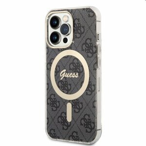 Puzdro Guess 4G IML MagSafe for Apple iPhone 13 Pro, čierne 57983114236