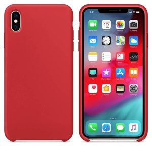 FORCELL RUBBER Silikónový obal Apple iPhone XS Max červený