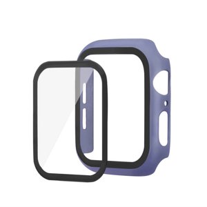 ENKAY Obal s tvrdeným sklom pre Apple Watch 5 / 4 40mm modrý