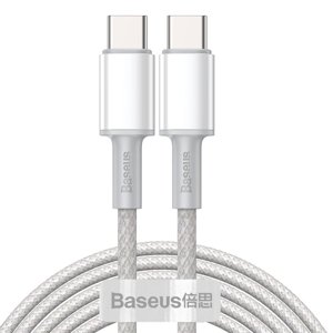 BASEUS 100W kábel USB Typ-C - Typ-C 2 metre biely